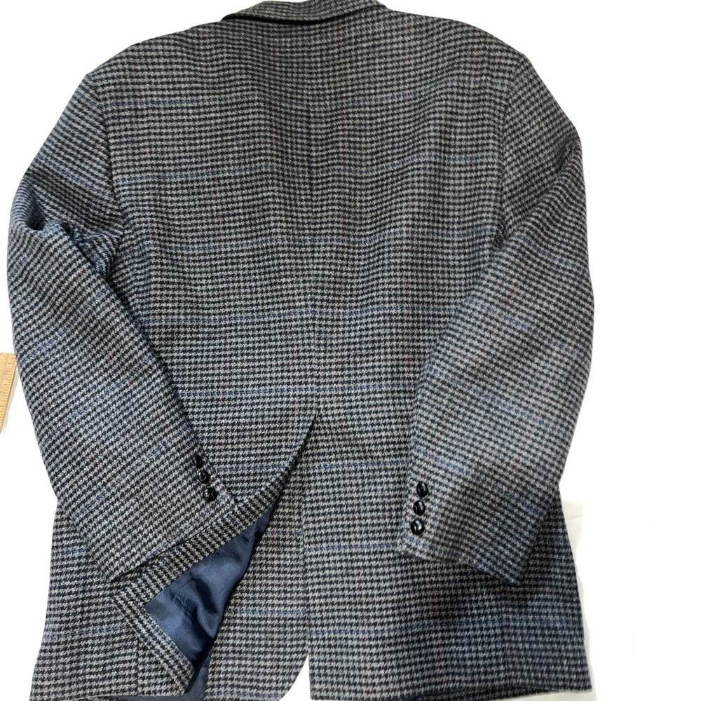 Pendleton Gray Blue 100% Wool Blazer Sport Coat Jacket Sz Tweed 48 R - Picture 6 of 8